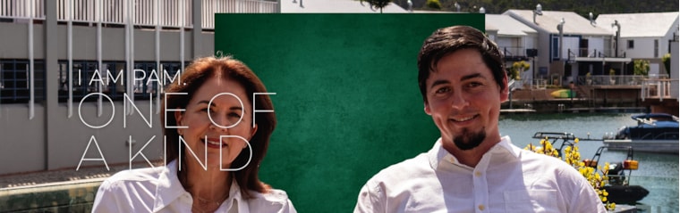 Nicola and Travis, your local property experts in Knysna Quays, South Africa